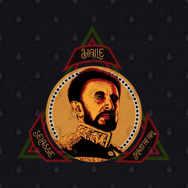 Haile Selassie I Jah Rastafari by CTShirts